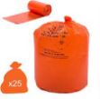 Picture of CLINICAL WASTE SACK HEAVY DUTY ORANGE ROLL  (25)
