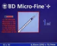Picture of BD MICRO-FINE+HYPODERMIC U100 INSULIN SYRINGE 1ML 12.7MM 0.33MM/29G (100)