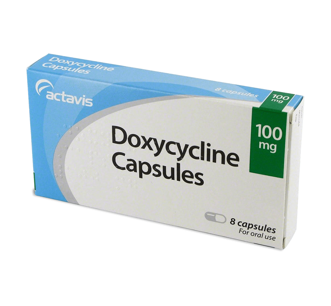 Picture of Doxycycline capsules 100mg (pack of 8)