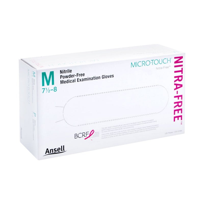 Picture of Micro-Touch Nitrafree Medium gloves (pink)